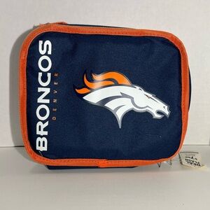 NFL Denver Broncos "Sacked" Lunch Cooler10”x6”x4”Blue Orange White New